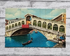 AK Venezia Venedig Rialto Brücke Gondel Kanal Architektur alt Postkarte Vintage - Picture 1 of 2