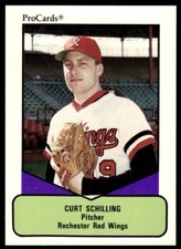 1990 ProCards AAA Curt Schilling Rookie Rochester Red Wings #458