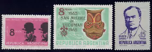 1965 Argentina SC# 779-788 - Hipolito Yrigoyen - 3 Different Stamps - M-NH - Picture 1 of 1