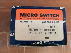 Micro Switch RYZ1D Limit Switch 480V Coil and 4 N.O. Contacts Honeywell *NEW* - Picture 1 of 5