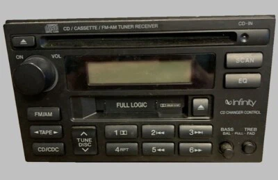 Infinity Auto Stereo Radio CD Cassette Player AM-FM Tuner Receiver - UNTESTED - Image 1 of 2