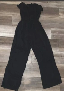 woman Better B. brand black large sleeveless pant romper - Picture 1 of 5