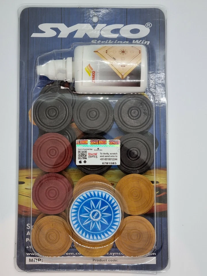 Carrom Coins and Striker Set with 2 Queens "Free Delivery" AUS STOCK - image 1 of 1