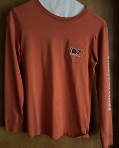 VINEYARD VINES YOUTH BOYS SMALL (8-10) LONG SLEEVE SHIRT WHALE 🐳 ON BACK - Picture 1 of 5