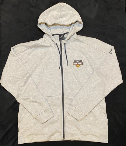 Adidas Houston Dynamo Full Zip Up Sweater Color Gray Old Logo Mens XL New w/ Tag Cover
