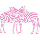 Zebra Love Animal Wall Sticker Decal Transfer Matt Vinyl UK