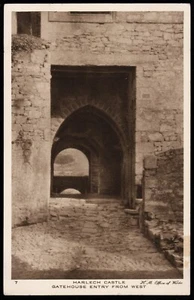Harlech Castle Gatehouse Entry From West Wales Postcard - Picture 1 of 2