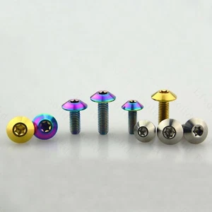M5 M6 M8 Titanio puro Ti Tornillos de aleación Cabeza de paraguas Pernos de la carcasa de la motocicleta - Imagen 1 de 1