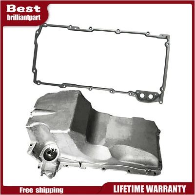 Engine Oil Pan W/ Gasket for Chevrolet	 Express Silverado GMC Yukon 1500 2500 - Image 1 of 4