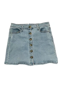 Arizona Women's Denim Light Blue Jean Skirt Juniors Size 11 - Picture 1 of 4