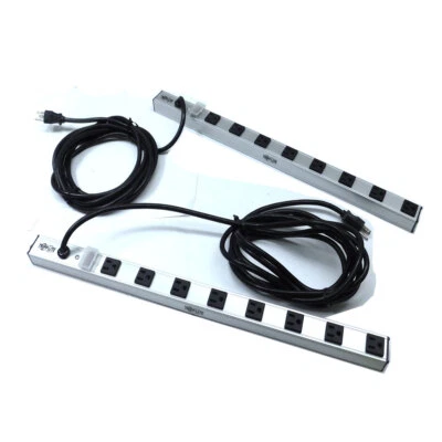 (Lot of 2) Tripp-Lite PS2408 Vertical 24" Power Strip 8-Outlet 15A 120VAC - Image 1 of 3