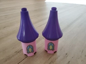 Lego Duplo Cinderella's Castle Balcony Turret windows and roof parts 6154 - Picture 1 of 1