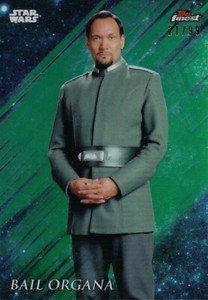 2018 Star Wars Finest, Bail Organa #9 Base Card Parallel #21/99