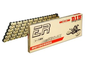 DID 520 MX Estándar Motocicleta Cadena Oro / Negro Con 118 Miembros Y Cierre - Imagen 1 de 4