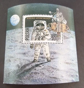 Polen 1989 20th ann First Bemanned Moon Landing MS3225 MNH UM unmontiert postfrisch - Bild 1 von 1
