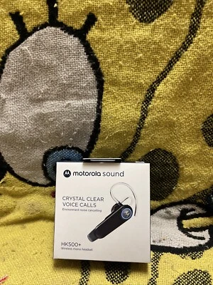 Motorola In-Ear Bluetooth Wireless Mono Headset HK500+ - Black (white package) - Image 1 of 3