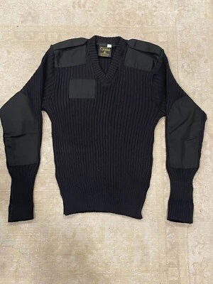 Vintage Men’s Brigade Quarter Masters Virgin Wool Military Sweater Size 40 - Image 1 of 4