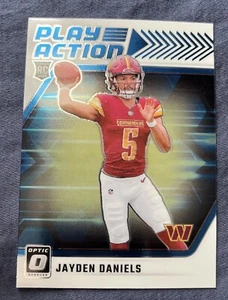 2024 Panini Donruss Optic Football Jayden Daniels Play Action Rookie #1 - Picture 1 of 2