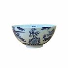 Chinese Blue & White Porcelain Hand Painted Dragon Phoenix Bowl ws1535