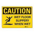 LYLE LCU3-0495-RD_10x7 Wet Floor Caution Rflct Label,7inx10in 49EG24