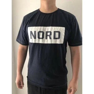 North 56.4 Herren T-Shirt marineblau kurzärmelig Rundhals Logo Größe M - Bild 1 von 8