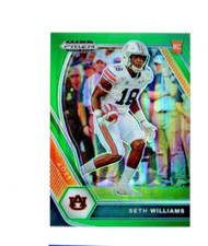 2021 Panini Prizm Draft Picks Green PRIZM SETH WILLIAMS RC AUBURN
