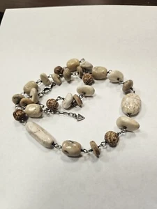 Silpada White Howlite African Opal Sterling Silver 952 Necklace N1692 Beauty - Picture 1 of 3