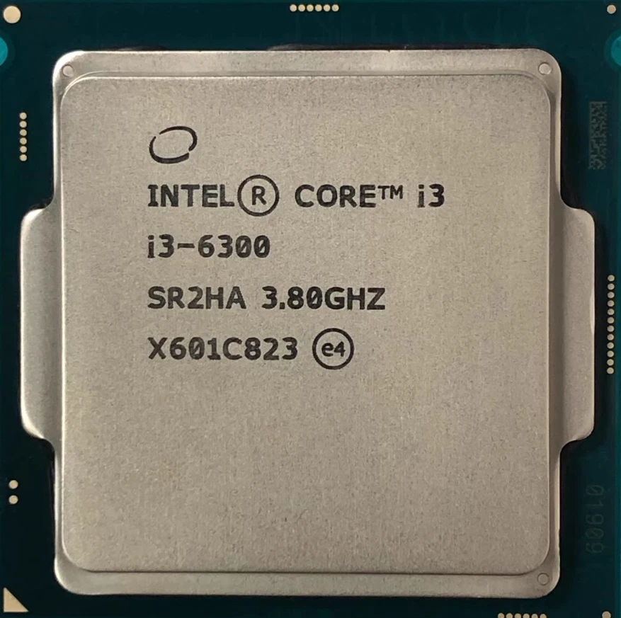 Intel Core I3-6300 LGA1151 3.80GHz 2C/4T 4MB 51W CPU Processor - Image 1 of 1