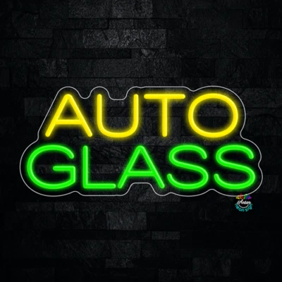 Auto Glass LED Neon Sign 22"L x 10"H #32033 - Image 1 of 3