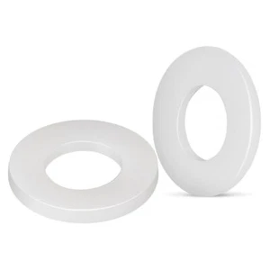 M5 White Nylon Flat Washers 5mm ID 10mm OD 1mm Thickness Plastic Sealing Gask... - Picture 1 of 4