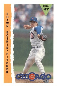 1990 Cubs Marathon #3 Shawn Boskie OVERSIZED