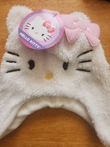 Sanrio 2013 Hello Kitty Pink Bow Knit Beanie Winter One Size - Child Size - Picture 1 of 1