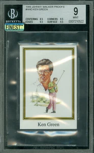 1989 JOHNNY WALKER RYDER CUP KEN GREEN RC PROOF BGS 9  10 MADE MAC FINEST - Picture 1 of 2