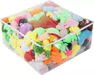 Clear Stuffed Animal Storage Bean Bag, 31.5X31.5X15.7 in Waterproof PVC Plush To - Picture 1 of 12