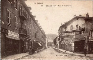 Postcard France La Savoie Rue de la Banque - Street-View; Shops C.1910 K6 - Foto 1 di 2