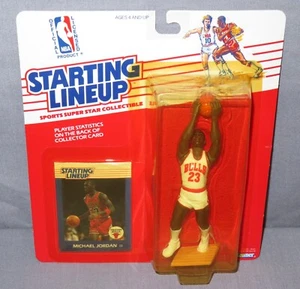 Figura de Michael Jordan 1988 alineación inicial sellada de fábrica con tarjeta coleccionable *NUEVA* - Imagen 1 de 7