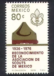 Mexico 1976 Scouts/Scouting/Youth/Leisure/Badge/Scout Hat 1v (n25822) - Picture 1 of 1