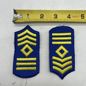 U.S. Military Civil Air Patrol Cadet First Sergeant Patch Sleeve Stripes Pair X2 - Picture 1 of 5