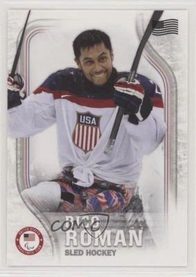 2018 Topps US Olympic & Paralympic Team and Hopefuls Flag /99 Rico Roman #USA-27 - Image 1 of 2