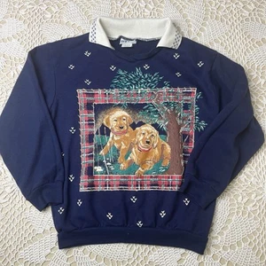 Sudadera con Cuello Labradores Otoño 7/8 Niñas Ediciones Básicas Años 90 De Colección - Imagen 1 de 4