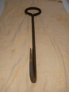 Vintage 16" Fleischhaken oder Heunaken 0,5 Durchmesser Ganzstahl schöner Pitina Scheunenfund - Bild 1 von 17