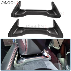 2023+ For Toyota GR Corolla Morizo Core Matte Carbon Seat Head Rest Decor Trims - Picture 1 of 14