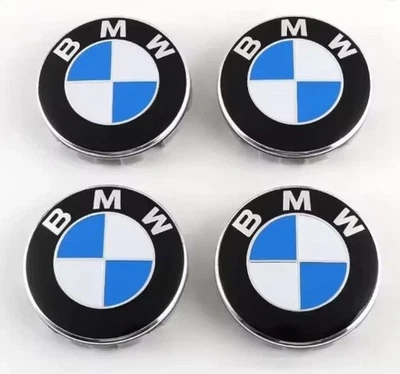 4PC/SET For BMW 68mm Wheel Center Hub Caps Logo Badge Emblem Rim Hubcaps Emblem Foto 1 de 4