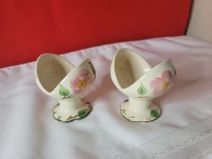 Vintage 1950er Franziskaner Wüstenrose 3 1/2" Kerzenhalter Hergestellt in den USA - 2er Set - Bild 1 von 4