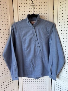 VTG Orvis Asymetrical Button Flannel Long Sleeve Mock Shirt Women's Sm? - Picture 1 of 6
