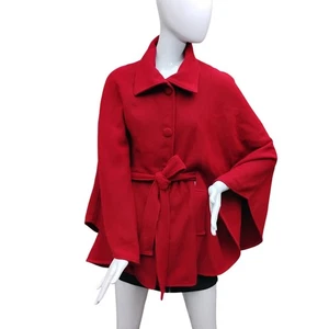 DBond Belted Poncho - Picture 1 of 7