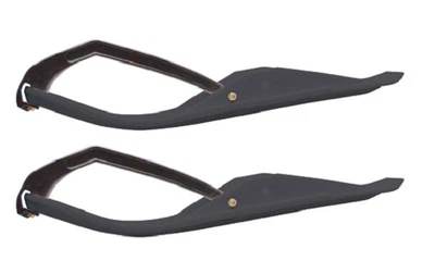 Pair of Black C&A Pro MINI Snowmobile Skis W/Black C&A Pro Loops - Image 1 of 4