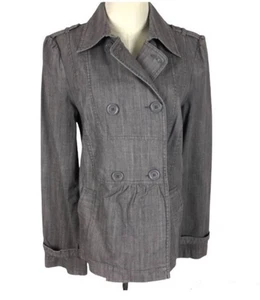 Jacket Tex by Max Azria blazer size M gray Y2K coat - Picture 1 of 8