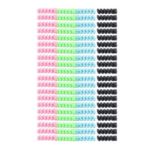 20 Packs Spiral Charging Cable Protectors Silicone Cord Saver Durable And - Afbeelding 1 van 12