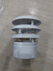 Deflector 3 Aros Aluminio Blanco 125mm - Imagen 1 de 3